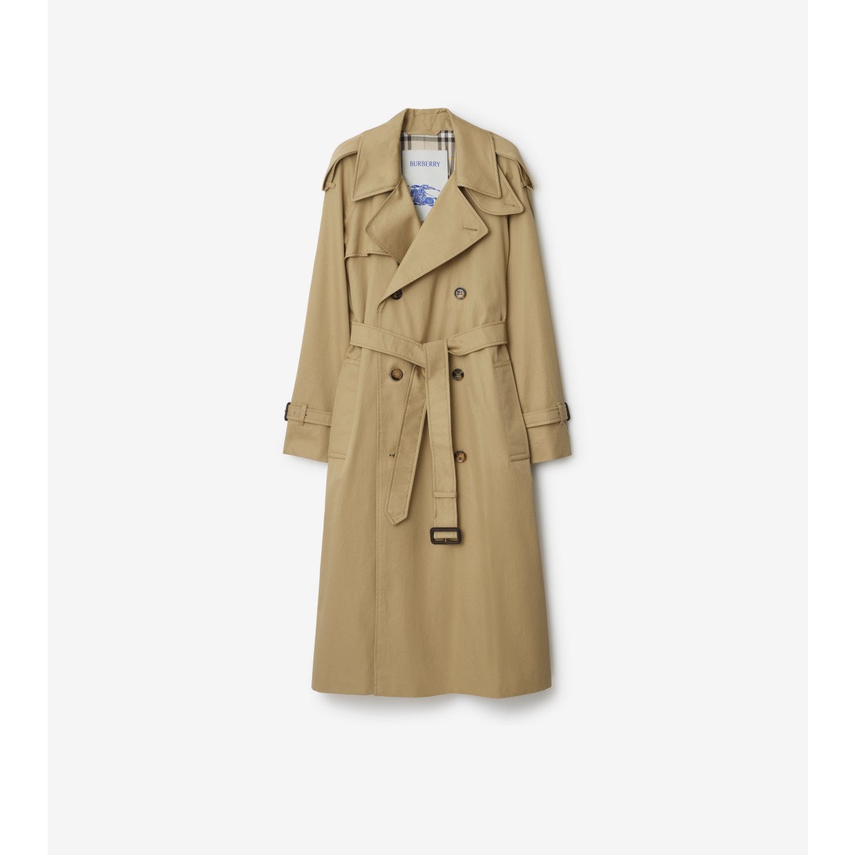  Check Long Castleford Trench Coat