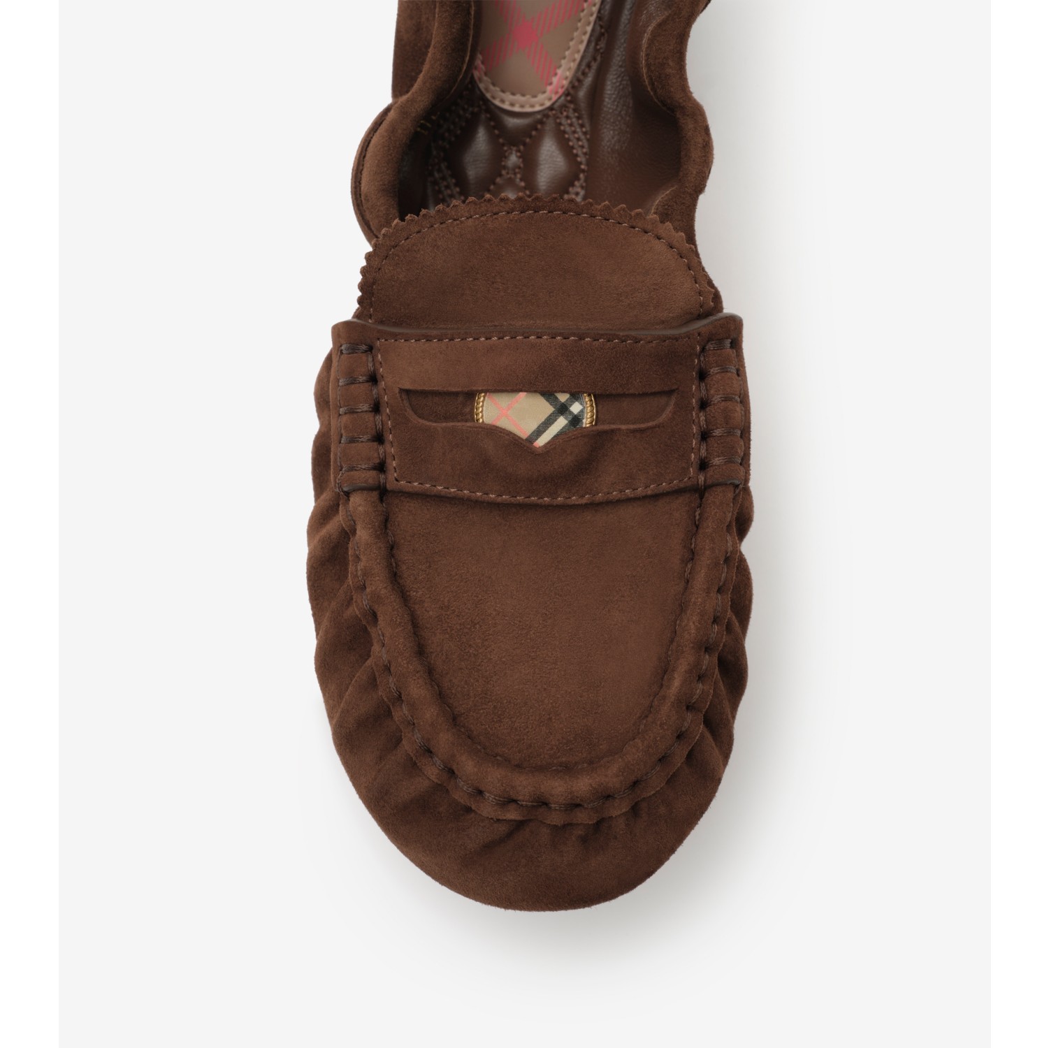 Suede Fawn Loafers in Hazel brown - Women | Burberry® Official