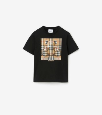 トーマスベア・コットンTシャツ (ブラック) | Burberry®公式サイト