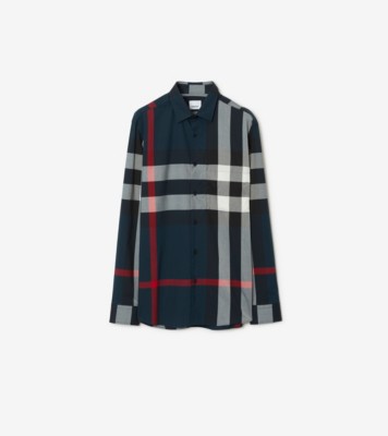 Burberry Blue Check T-Shirt