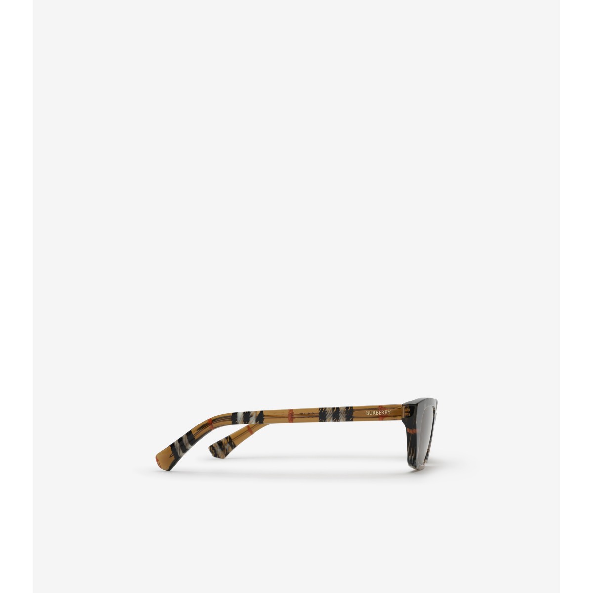  Check Gradient Rectangular Sunglasses