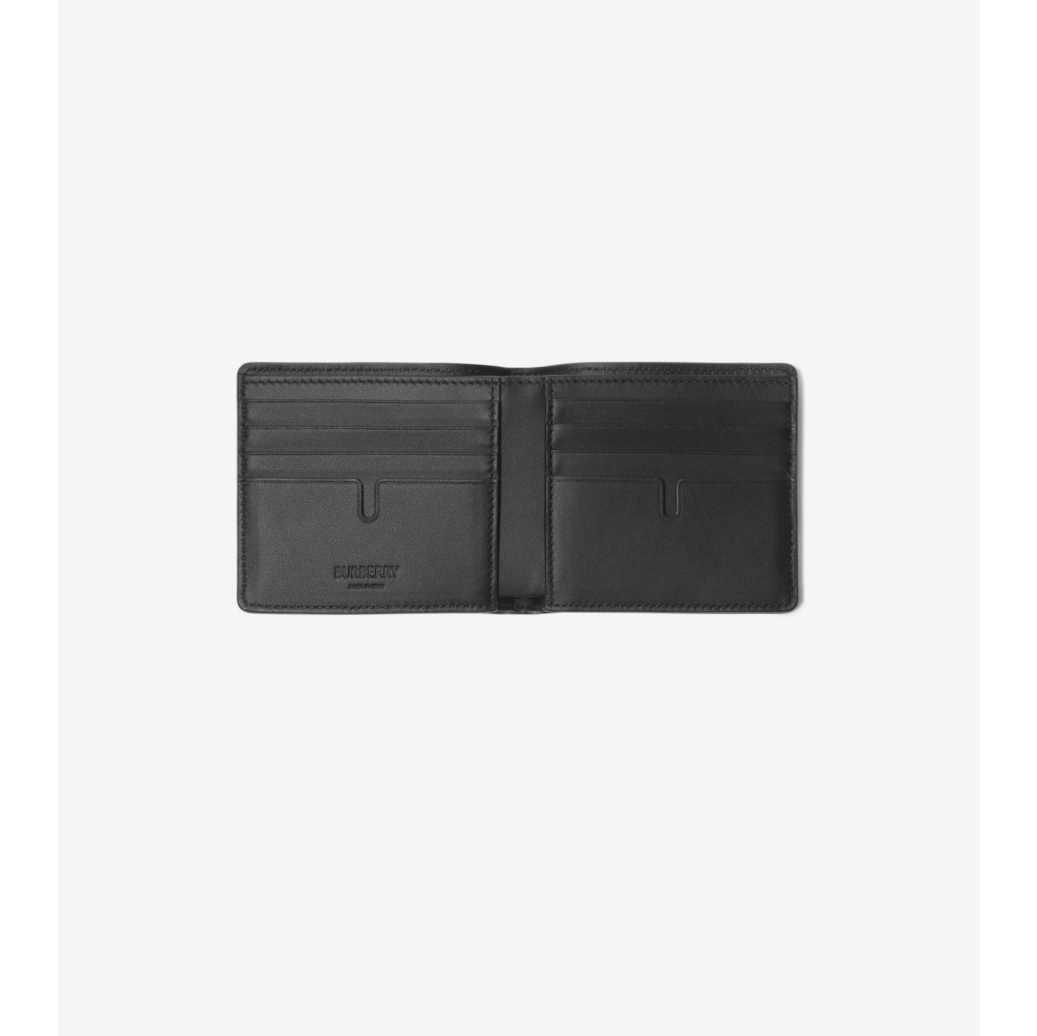 Check Intarsia Bifold Wallet