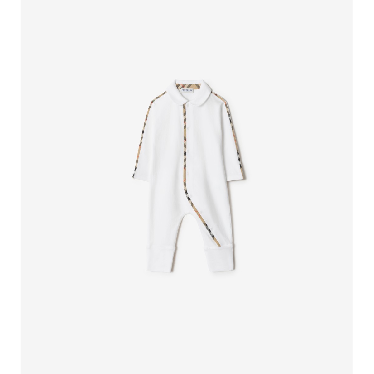  Check Stretch Cotton Three-piece Baby Gift Set