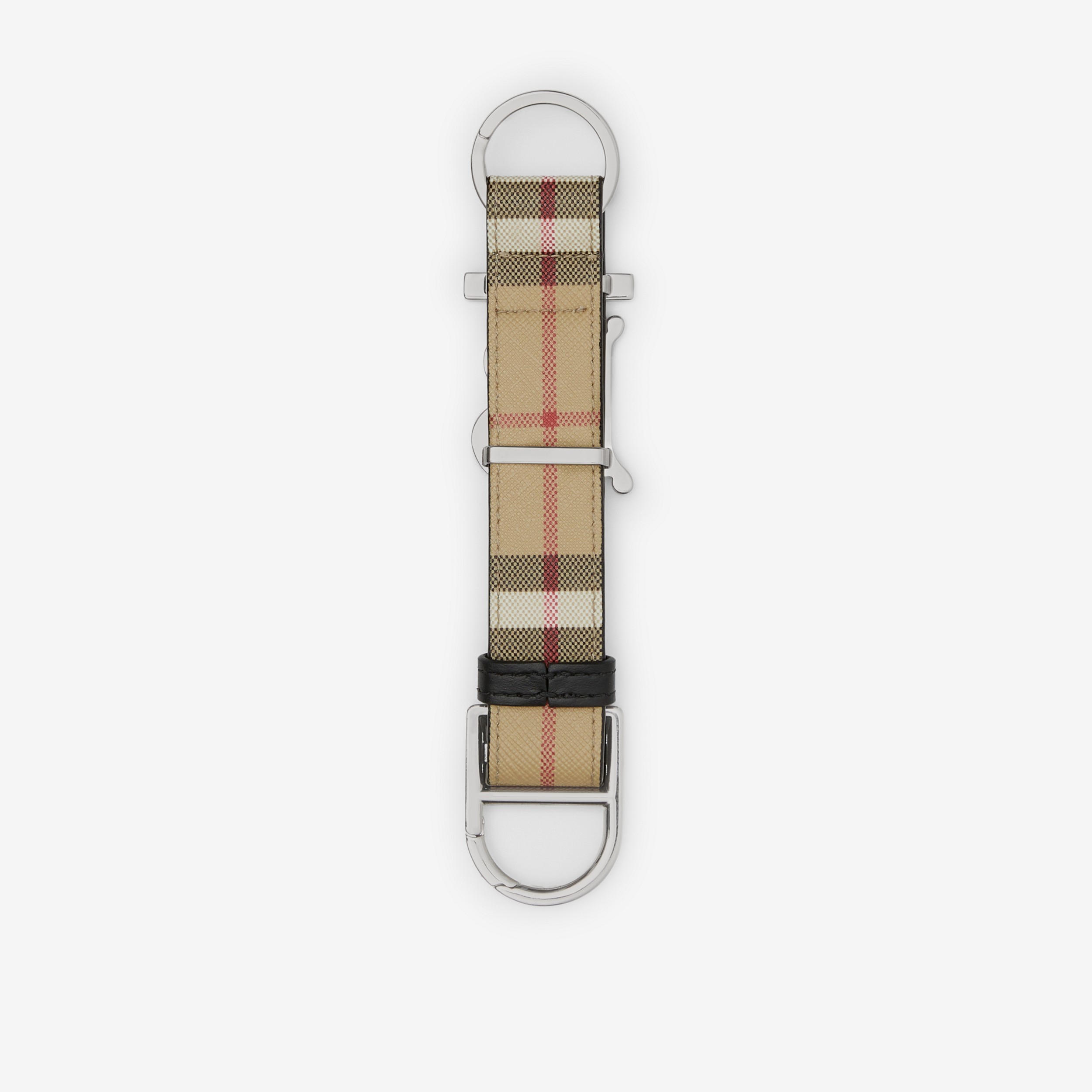Monogram Motif Vintage Check Key Ring in Archive Beige | Burberry® Official - 2