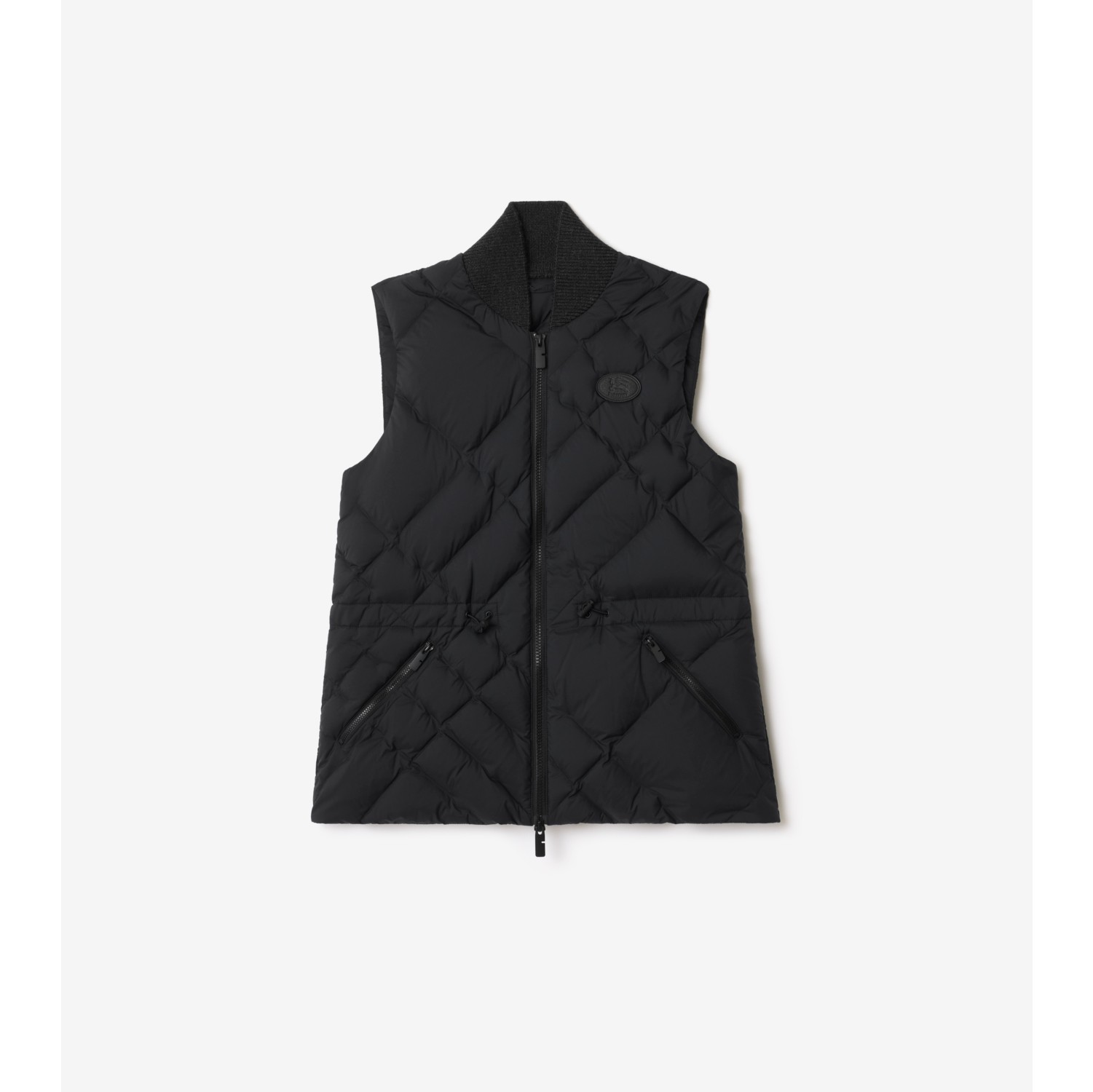 Check-stitch Nylon Gilet