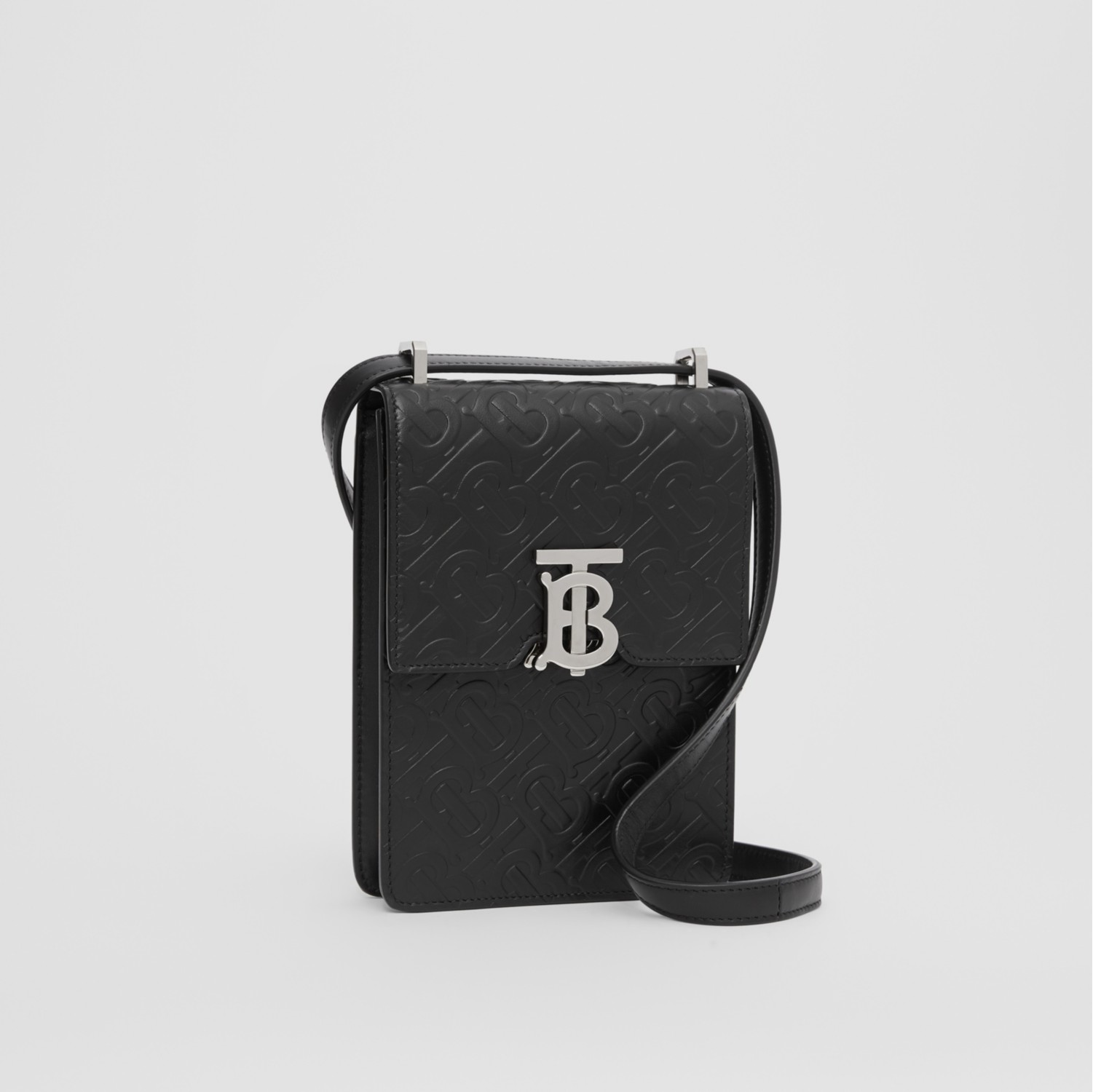 Burberry Robin Bag Monogram Flocked Leather GHW