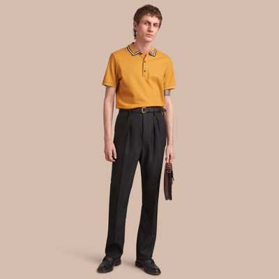 burberry yellow polo