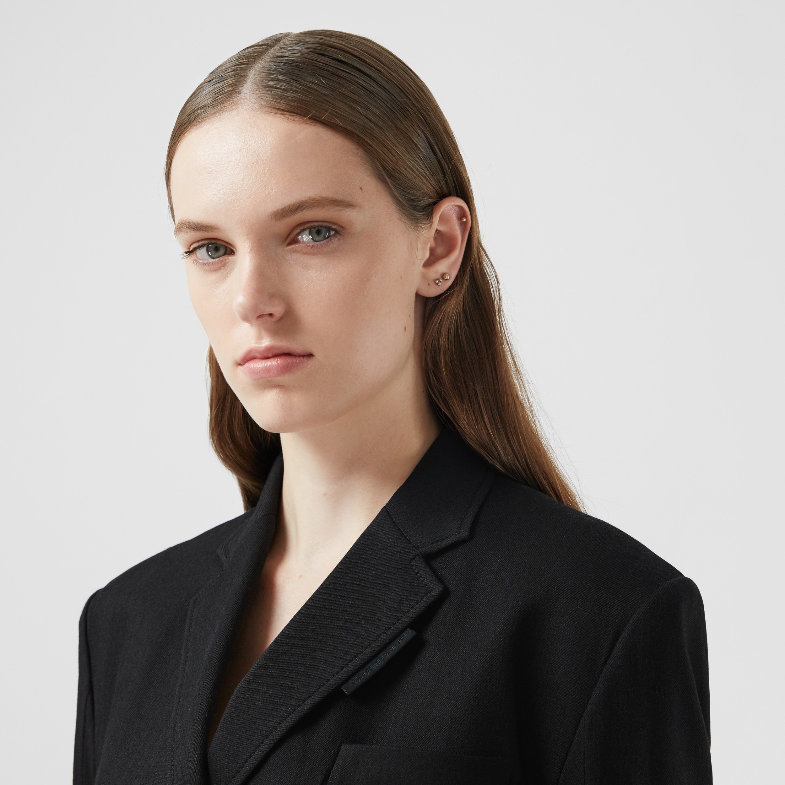 Technical Twill Reconstructed Blazer in Black - Women | Burberry United ...