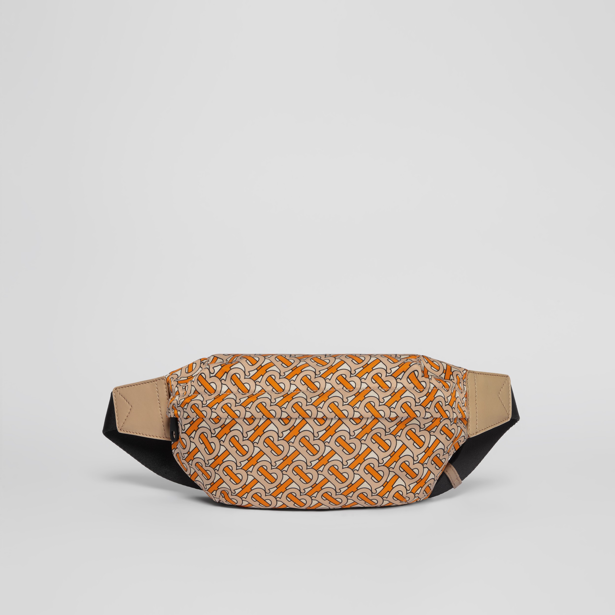 Medium Monogram Print Bum Bag in Bright Orange | Burberry Canada