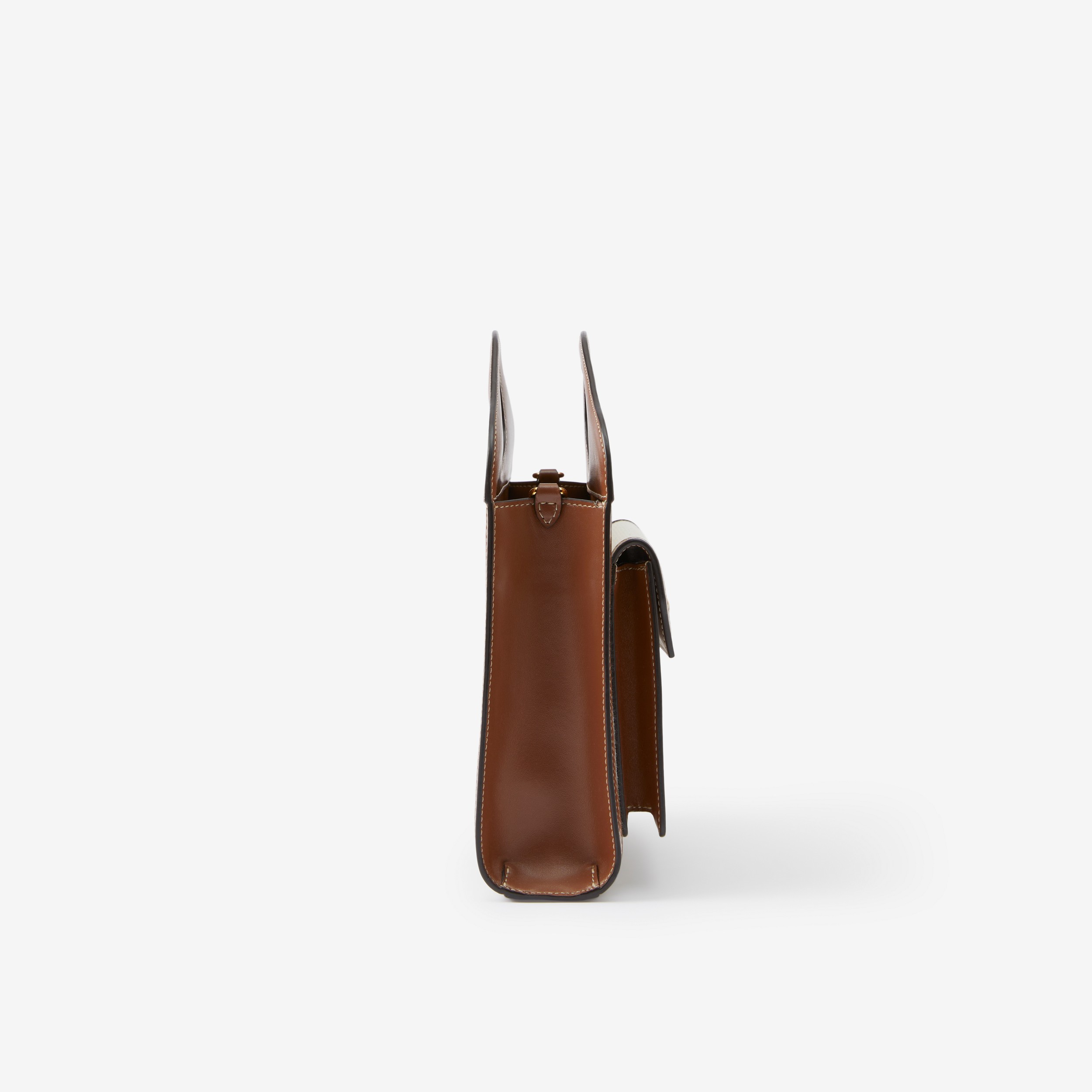 Mini sac Pocket en toile et cuir bicolore (Naturel/brun Malt) - Femme | Site officiel Burberry® - 2