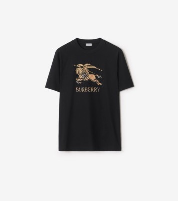 T-shirt en coton EKD Ombré (Noir) - Homme | Site officiel Burberry®