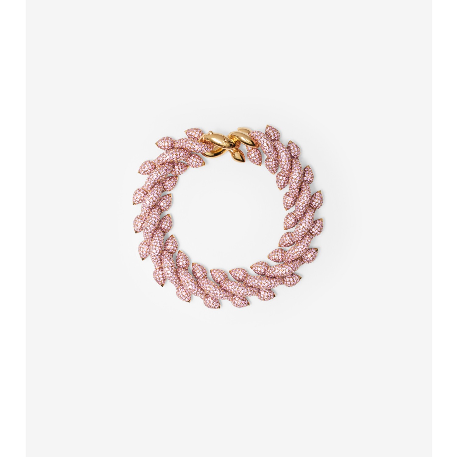 Spear Pave Chain Bracelet in Gold pink Women Burberry Official