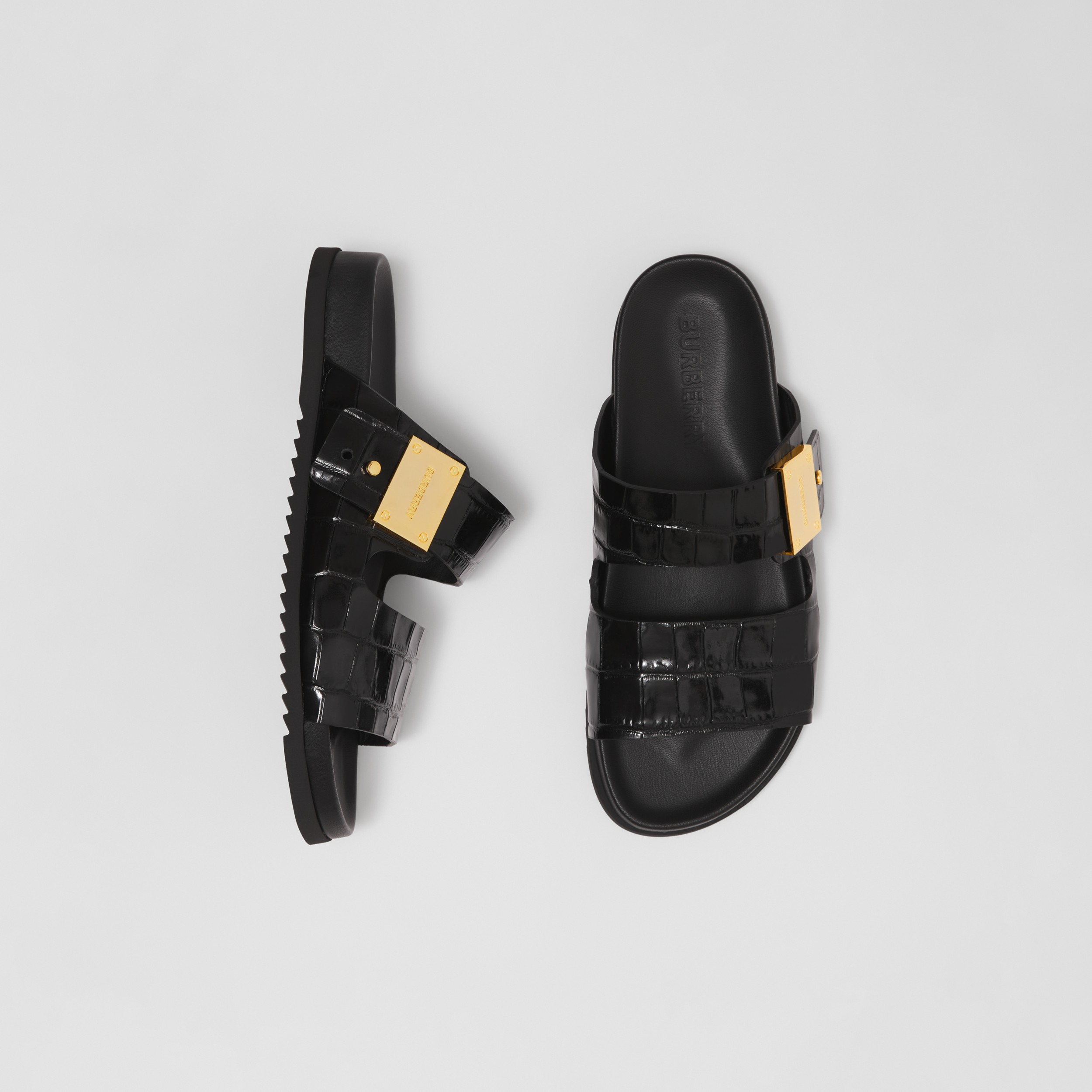 LEATHER SANDALS LOGO DETAIL valie.sports.coocan.jp