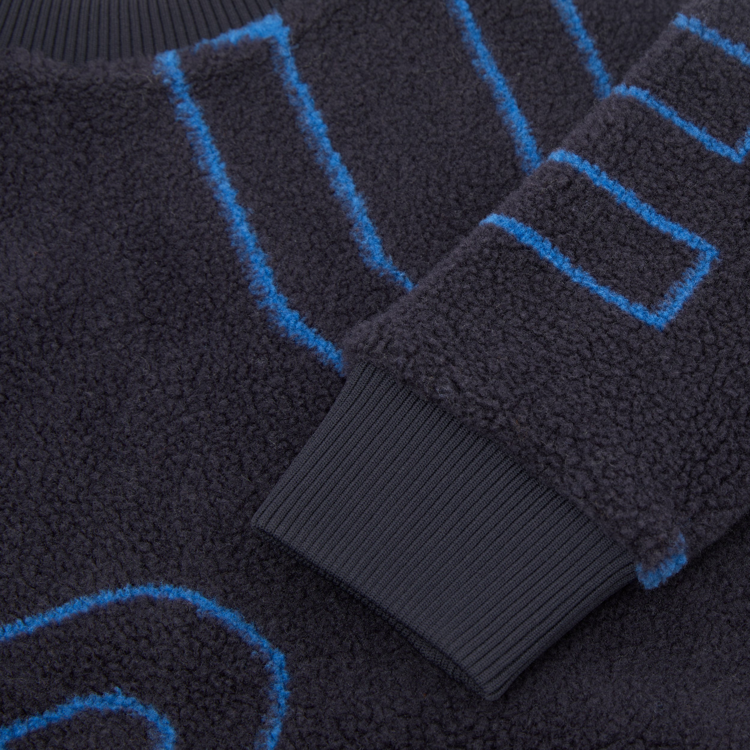 Suéter em lã texturizada com estampa de logotipo (Azul Marinho Noturno) - Crianças | Burberry® oficial - 2