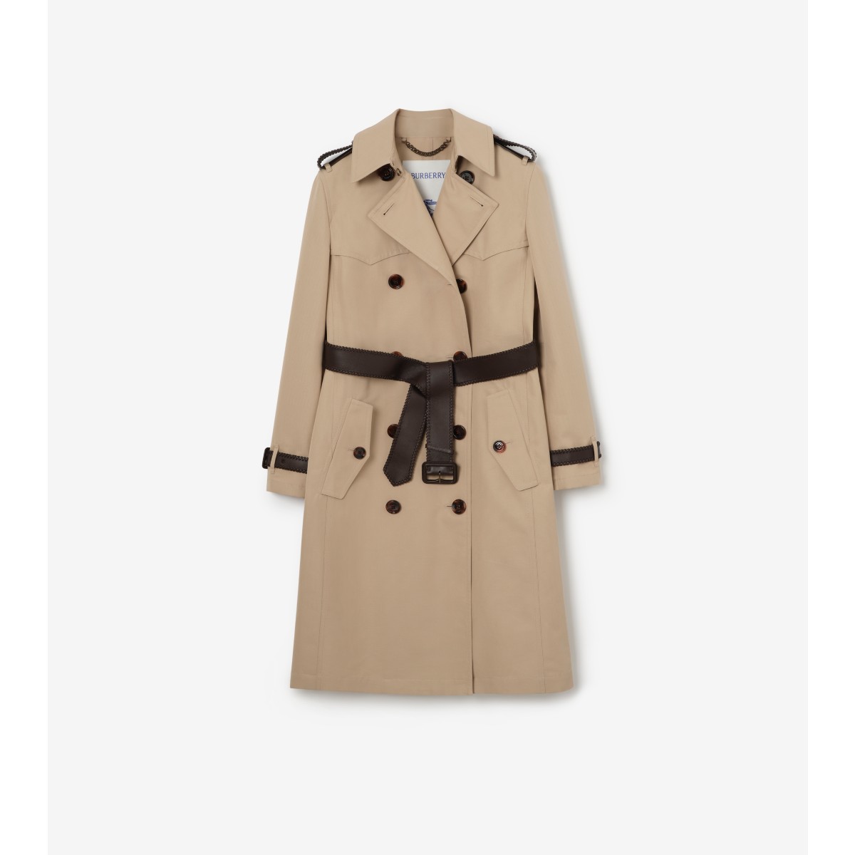  Long Silk Cotton Foxfield Trench Coat