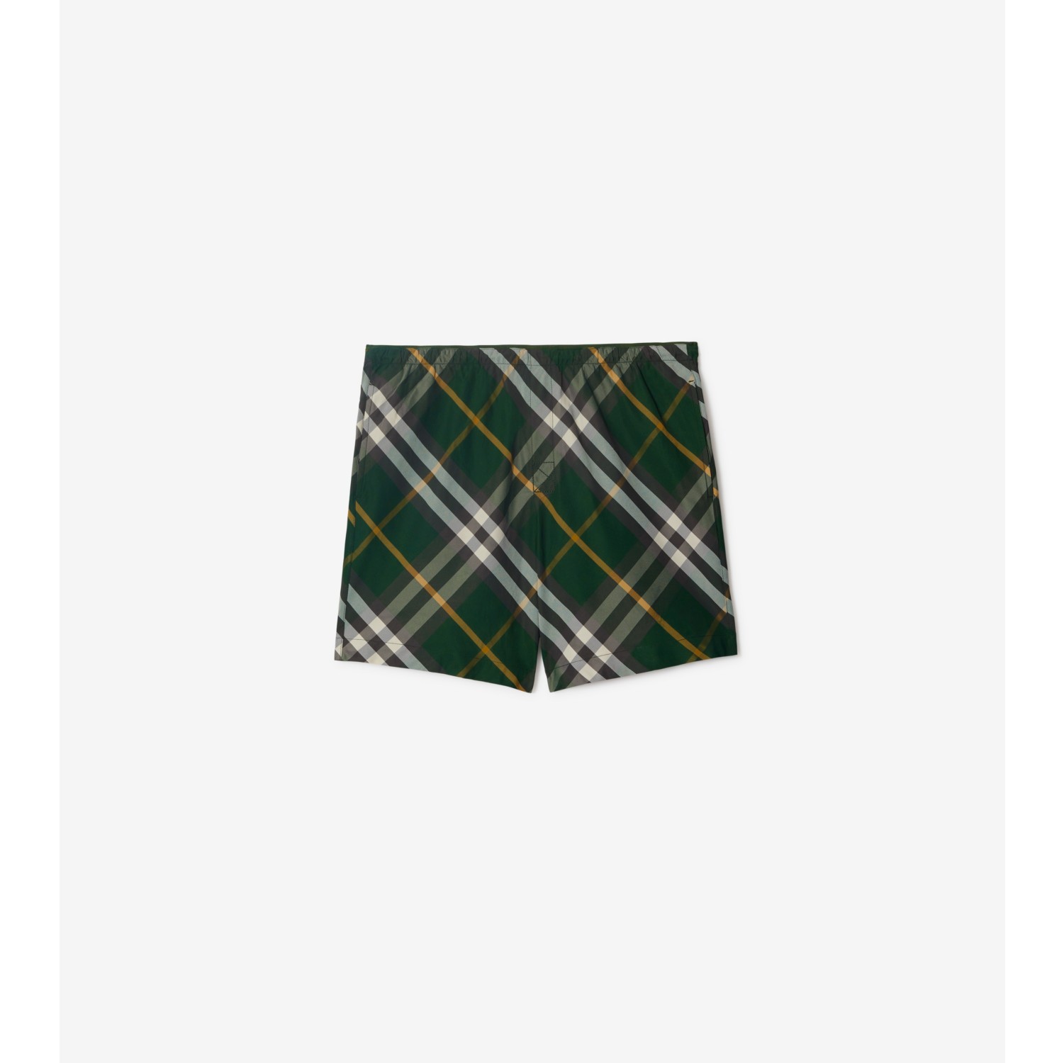 Burberry: Green Check Swim Briefs