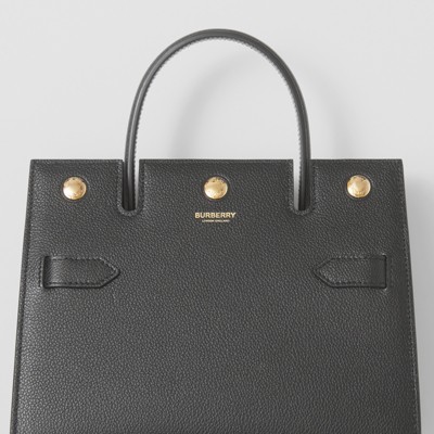 burberry small leather title bag