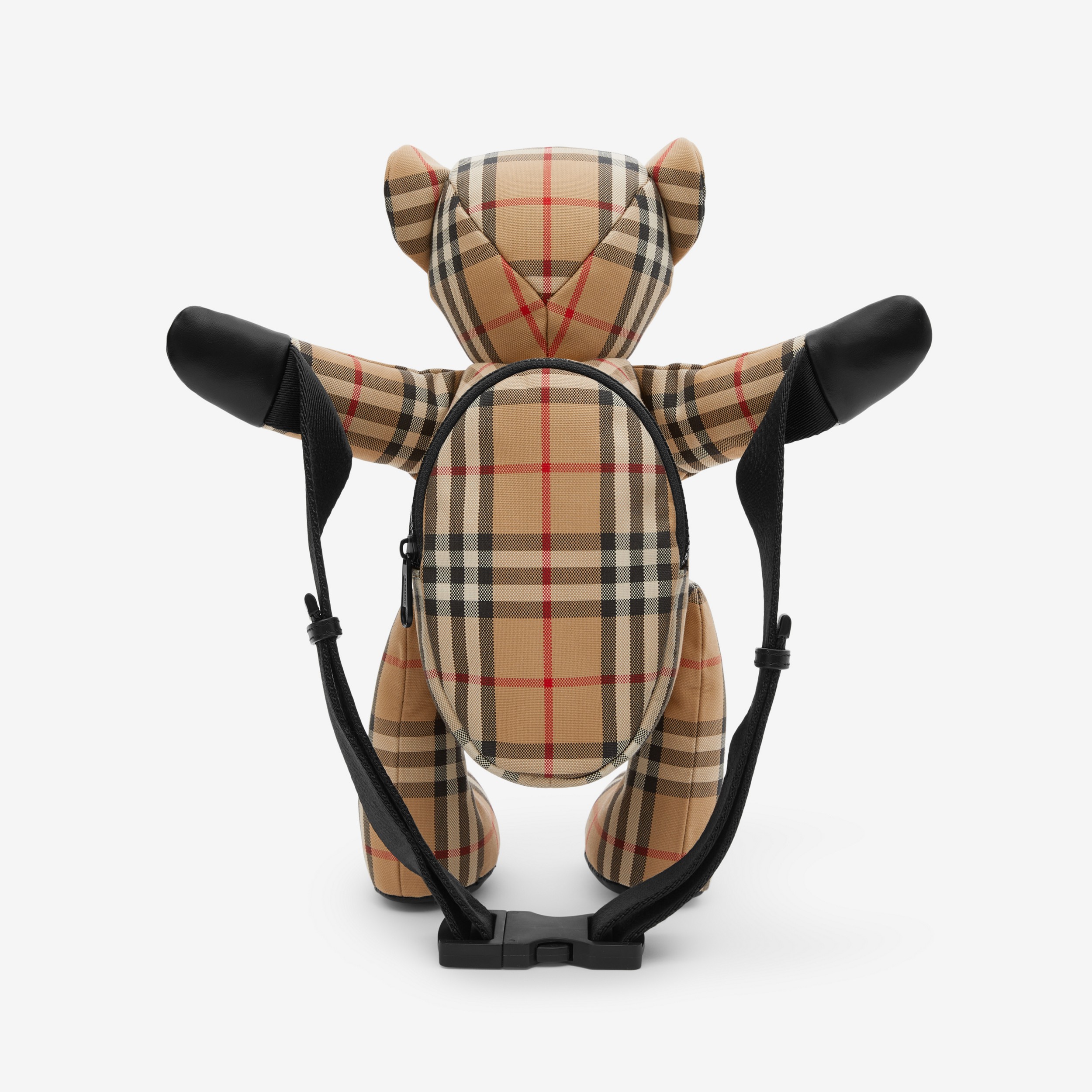 Exaggerated Check Thomas Bear Bum Bag in Archive Beige - Children | Burberry® Official - 3