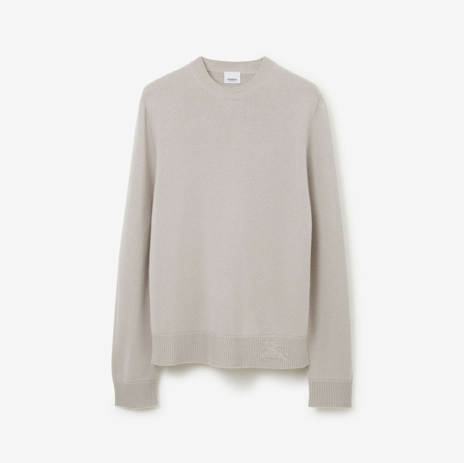 EKD Cashmere Sweater in Pale Grey - Men | Burberry® Official