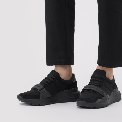 Suede, Neoprene and Leather Sneakers in 
