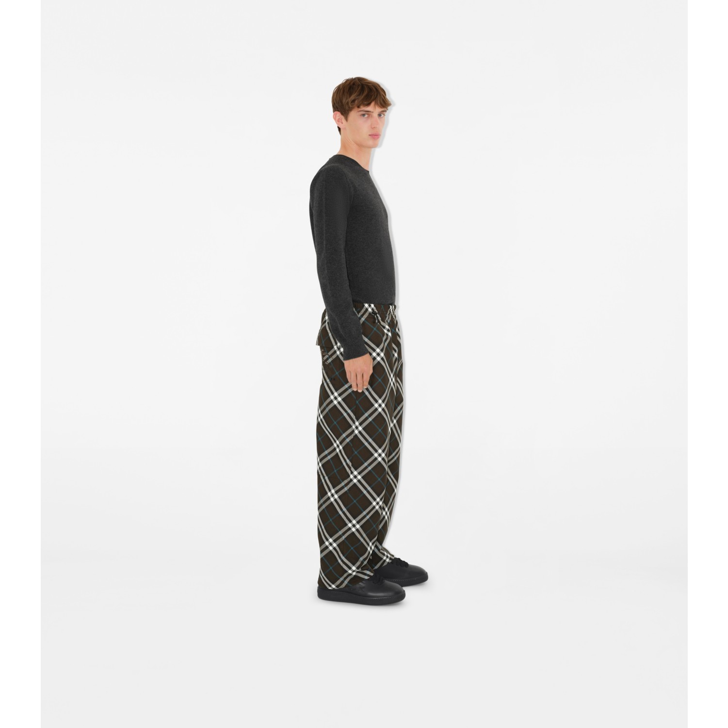 Pantaloni in twill Check