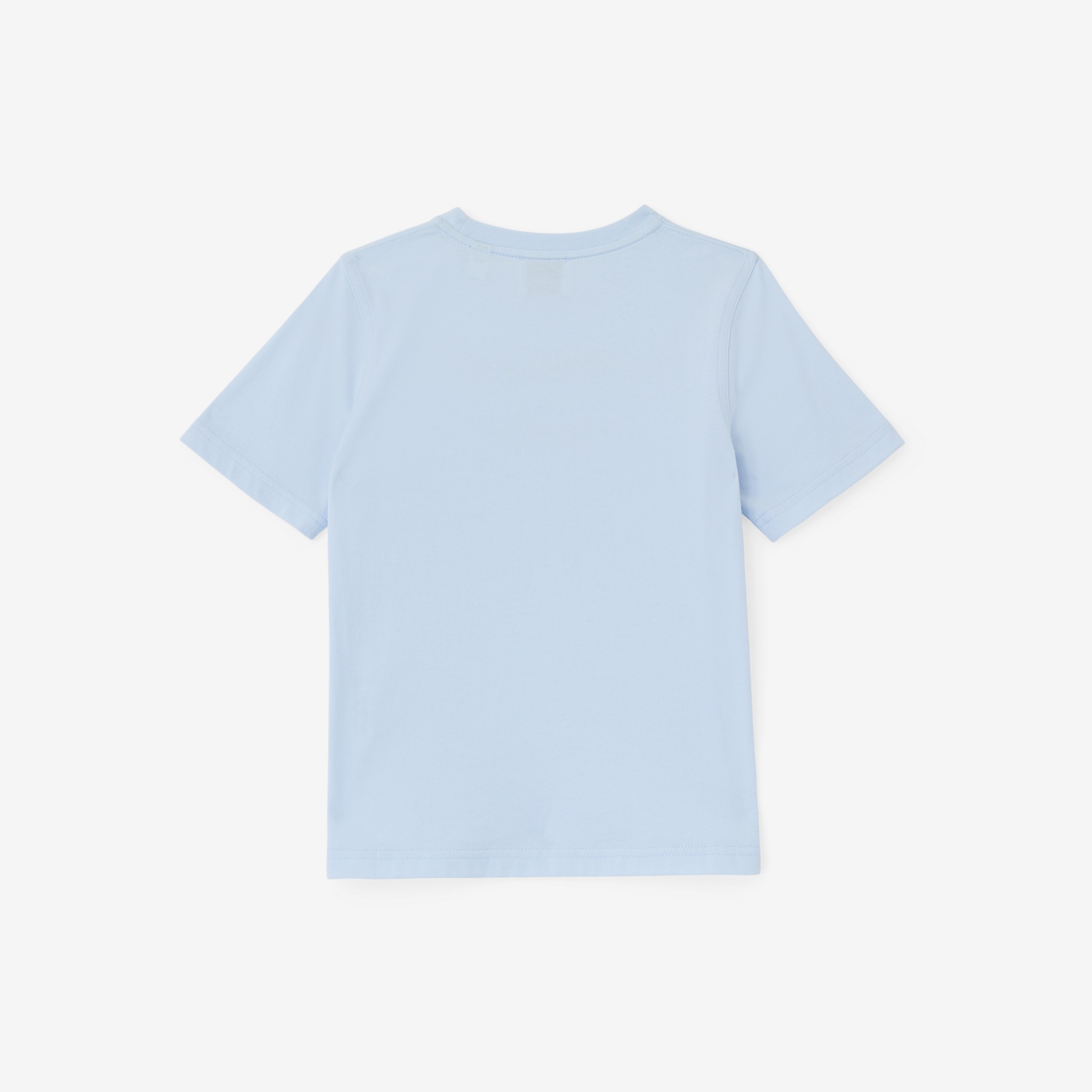 Horseferry Print Cotton T-shirt in Pale Blue | Burberry® Official - 2
