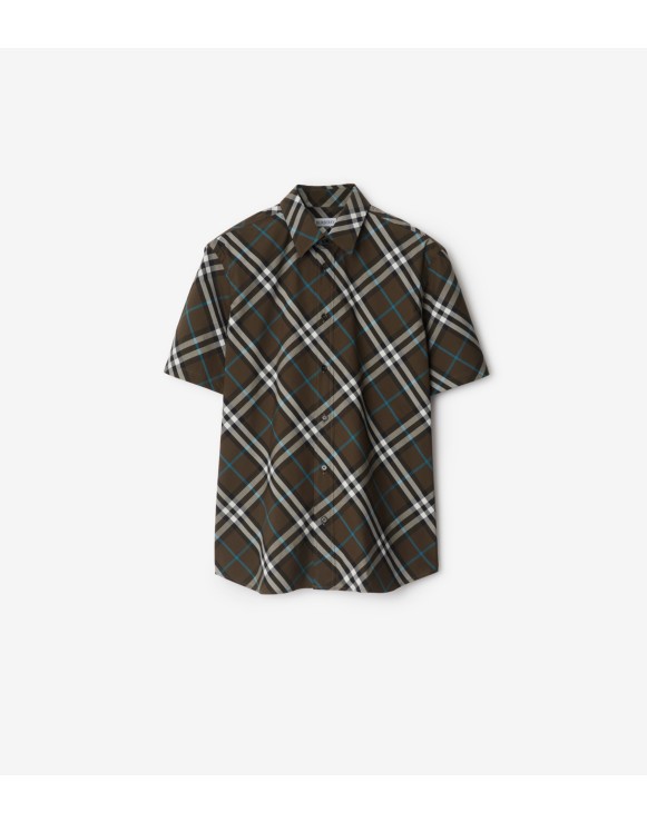 Camisa de algodão em Check