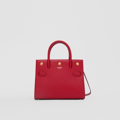 burberry bag with red handle