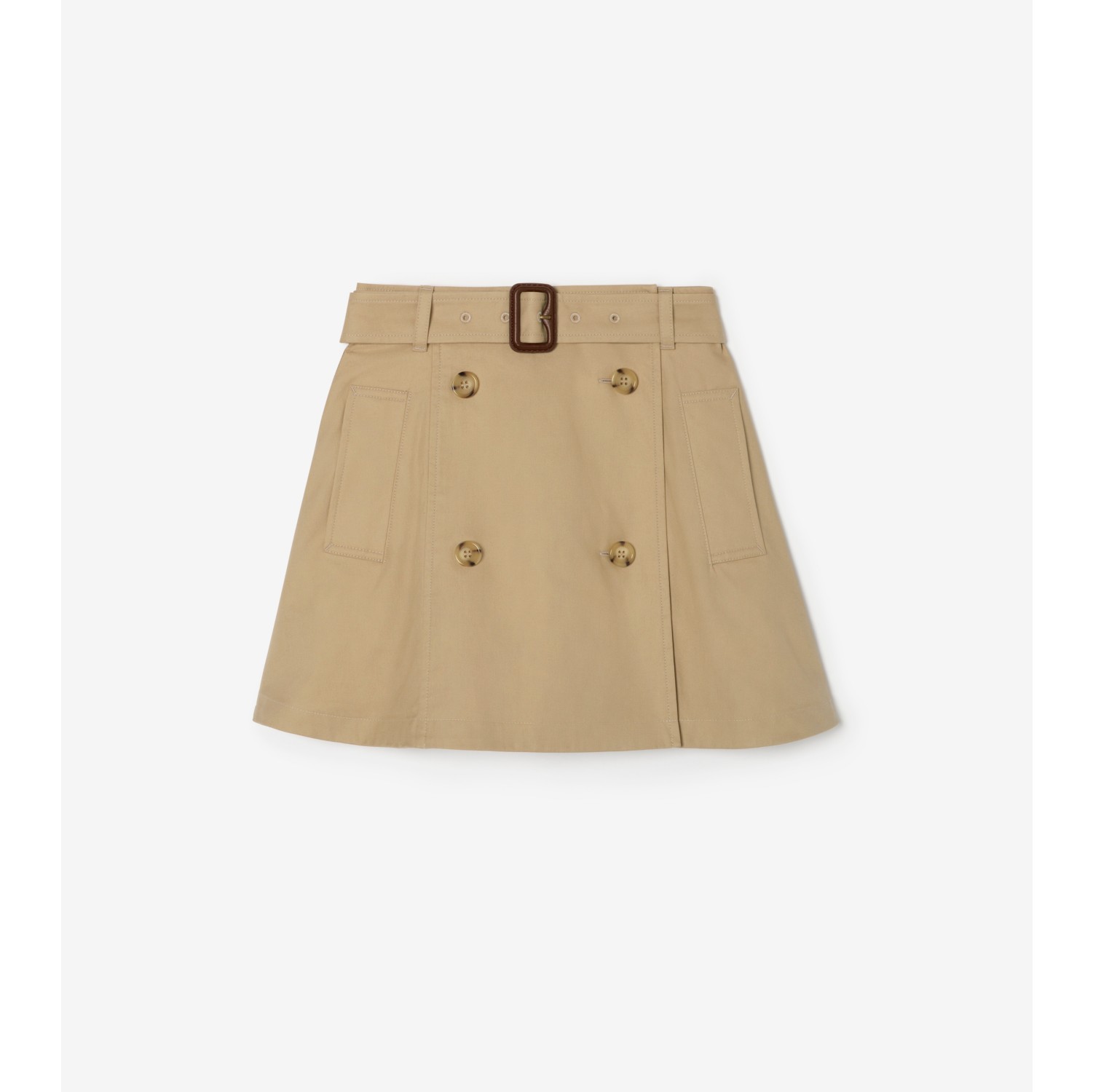 Jupe trench en coton