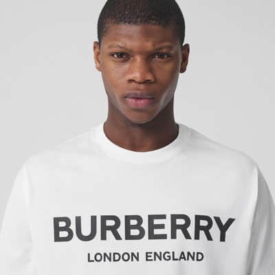 Burberry White Shirt With Logo Flash Sales, SAVE 46% 