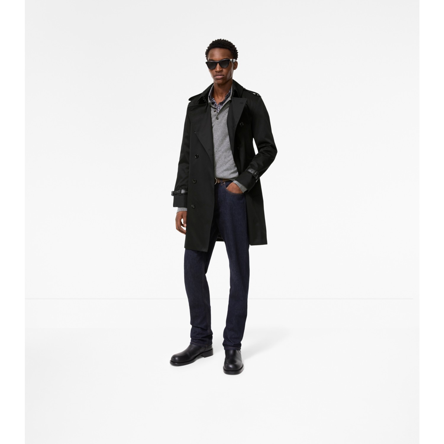 Mid-length Gabardine Kensington Trench Coat
