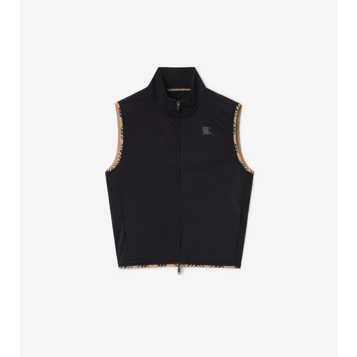  Check Stretch Nylon Gilet