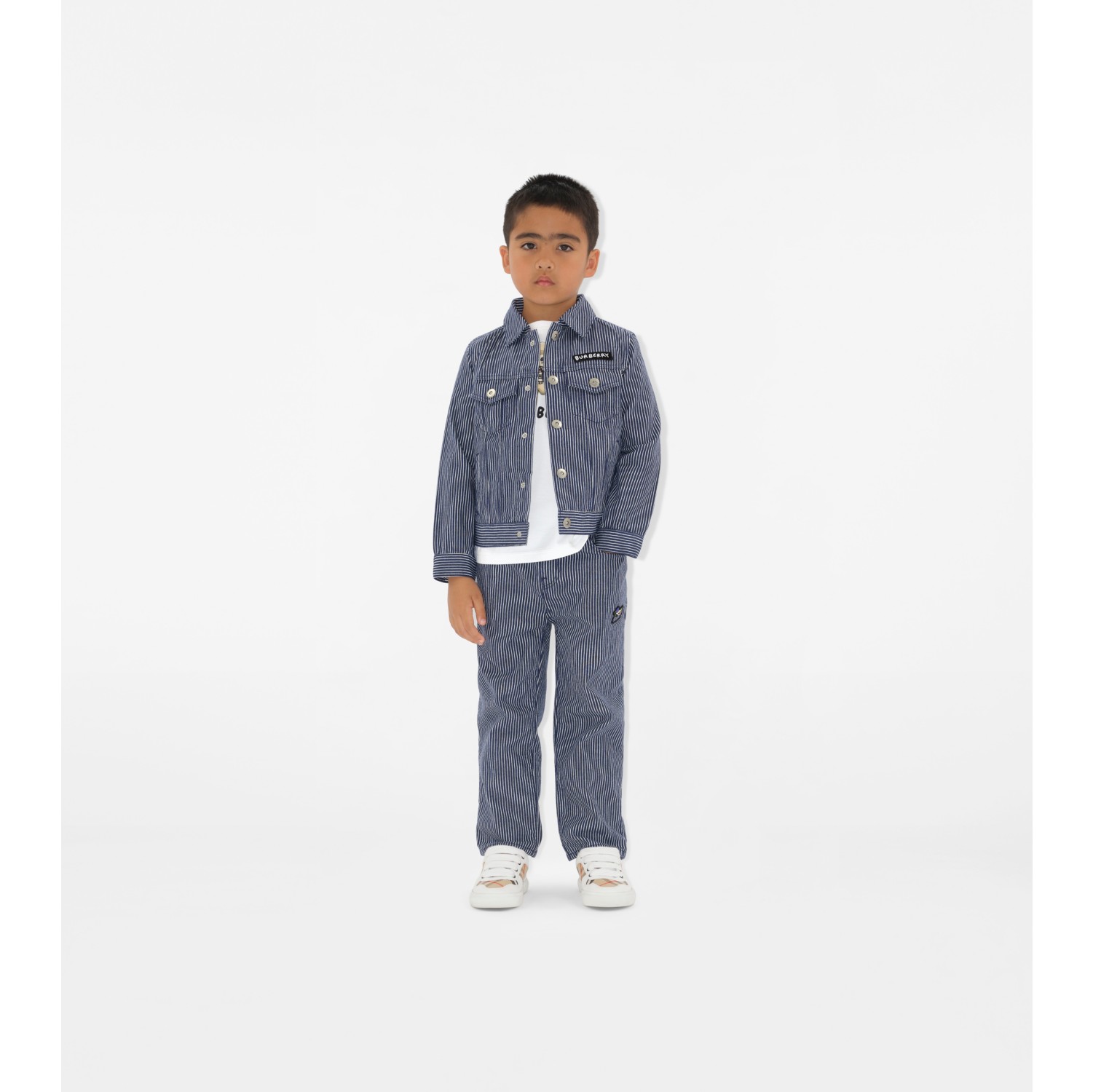 Giacca in denim a righe