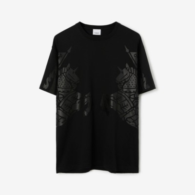 EKDプリント コットンTシャツ (ブラック) - メンズ | Burberry®公式