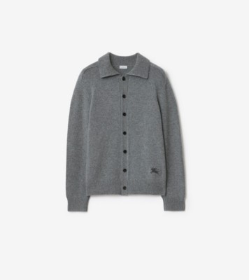 カシミアカーディガン (グレー) - メンズ | Burberry®公式サイト