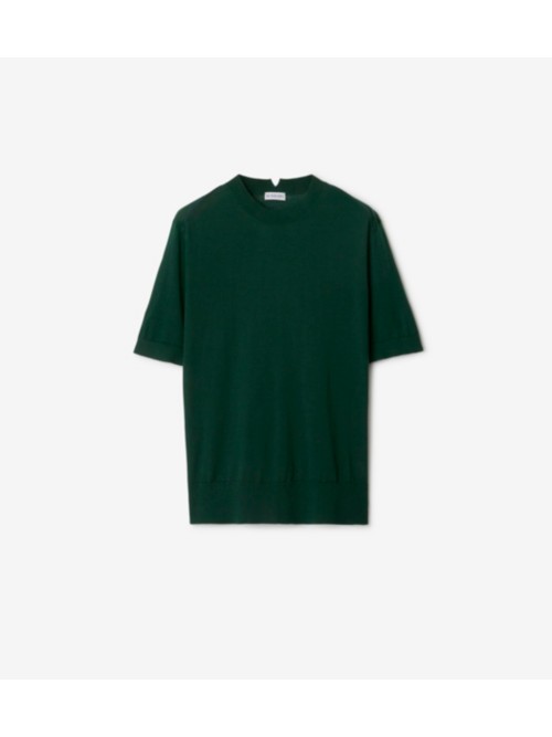 Burberry Wool T-shirt In Ivy