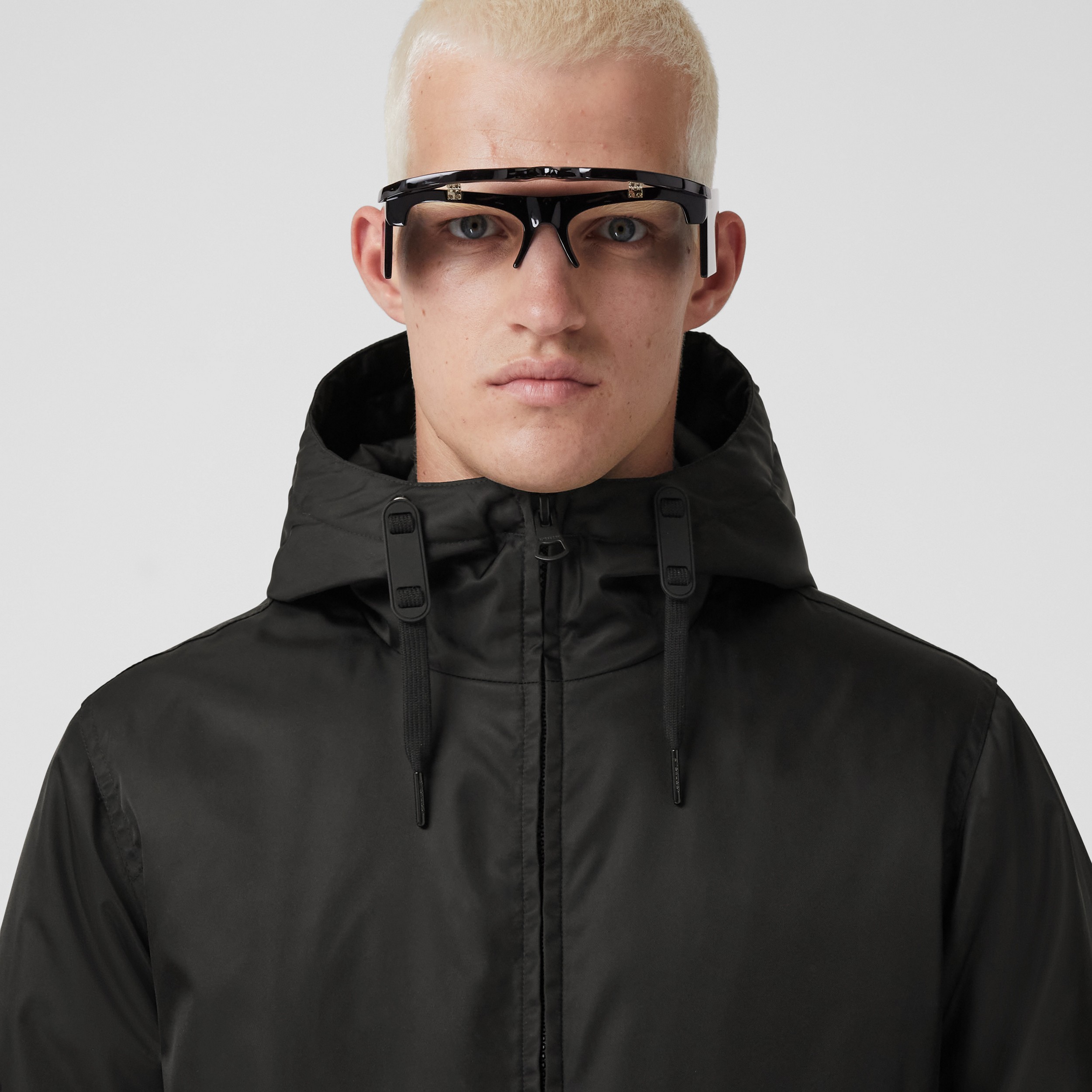 EKD Print Nylon Hooded Jacket in Black - Men | Burberry® Official - 2