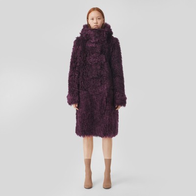 burgundy duffle coat womens