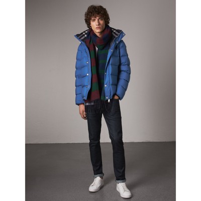 burberry puffer jacket blue