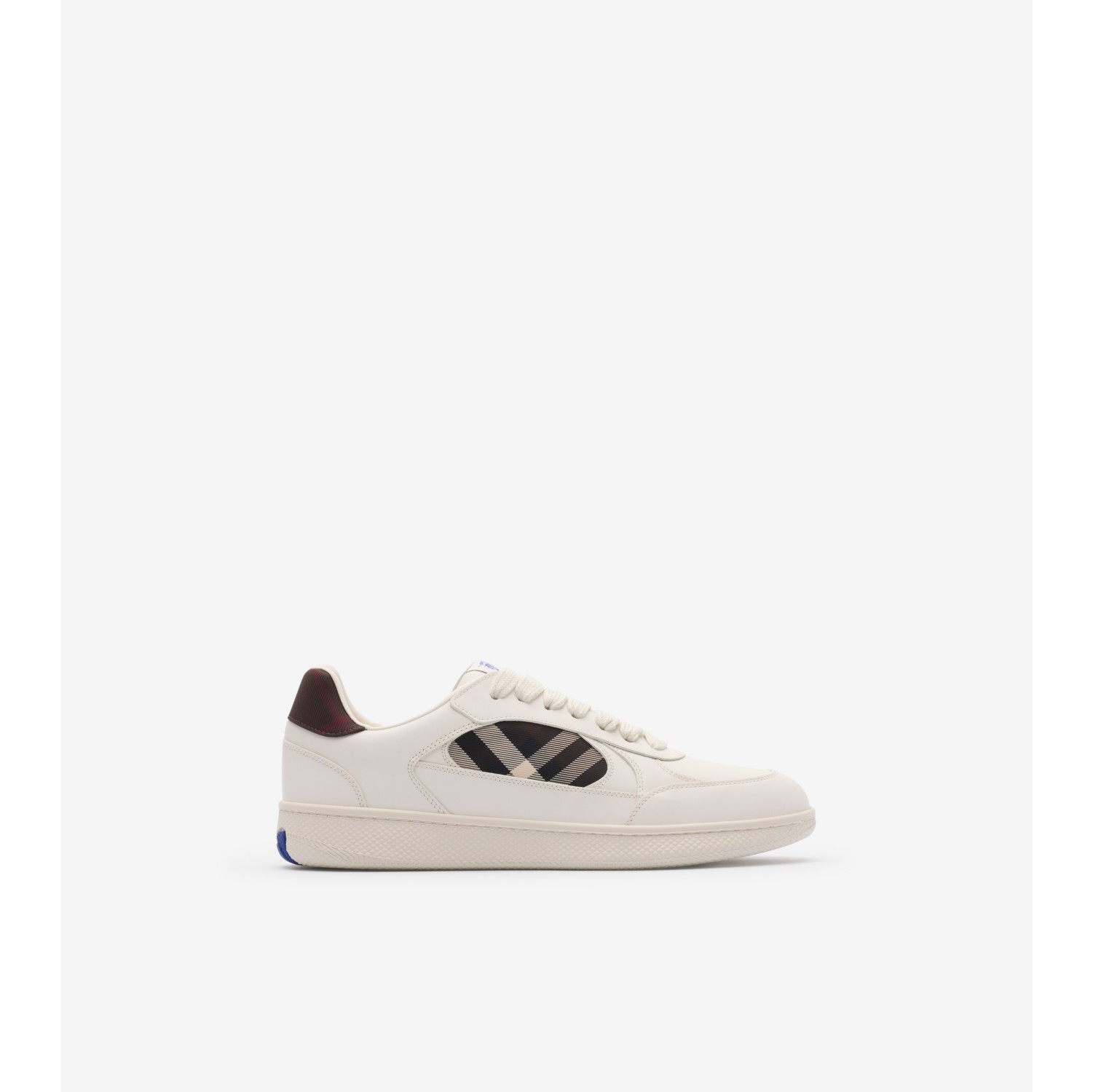 Sneaker „Terrace“ aus Leder mit Check