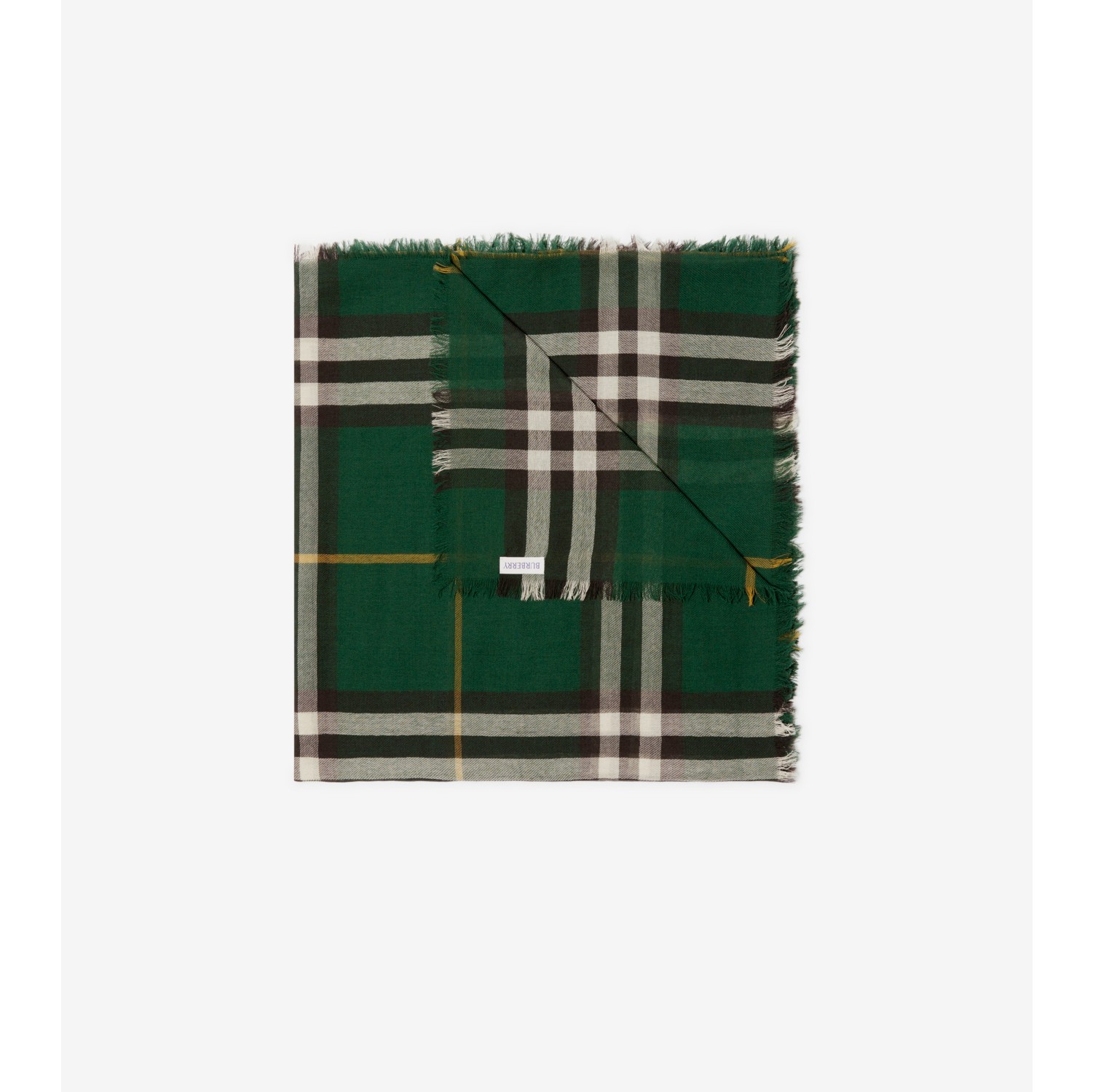 Burberry plaid wool scarf deals