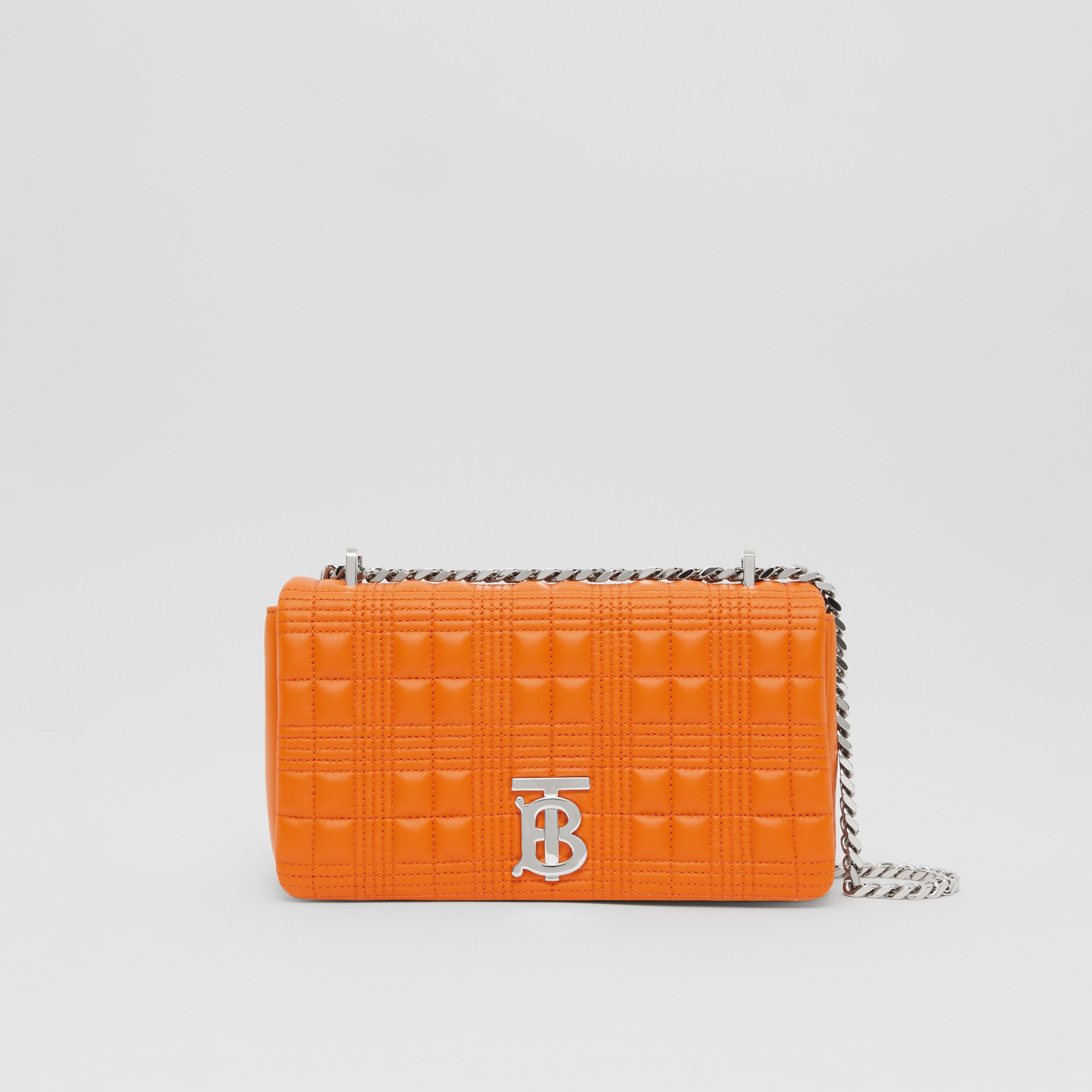 Small Quilted Lambskin Lola Bag in Orange - Women | Burberry® Official - 1
