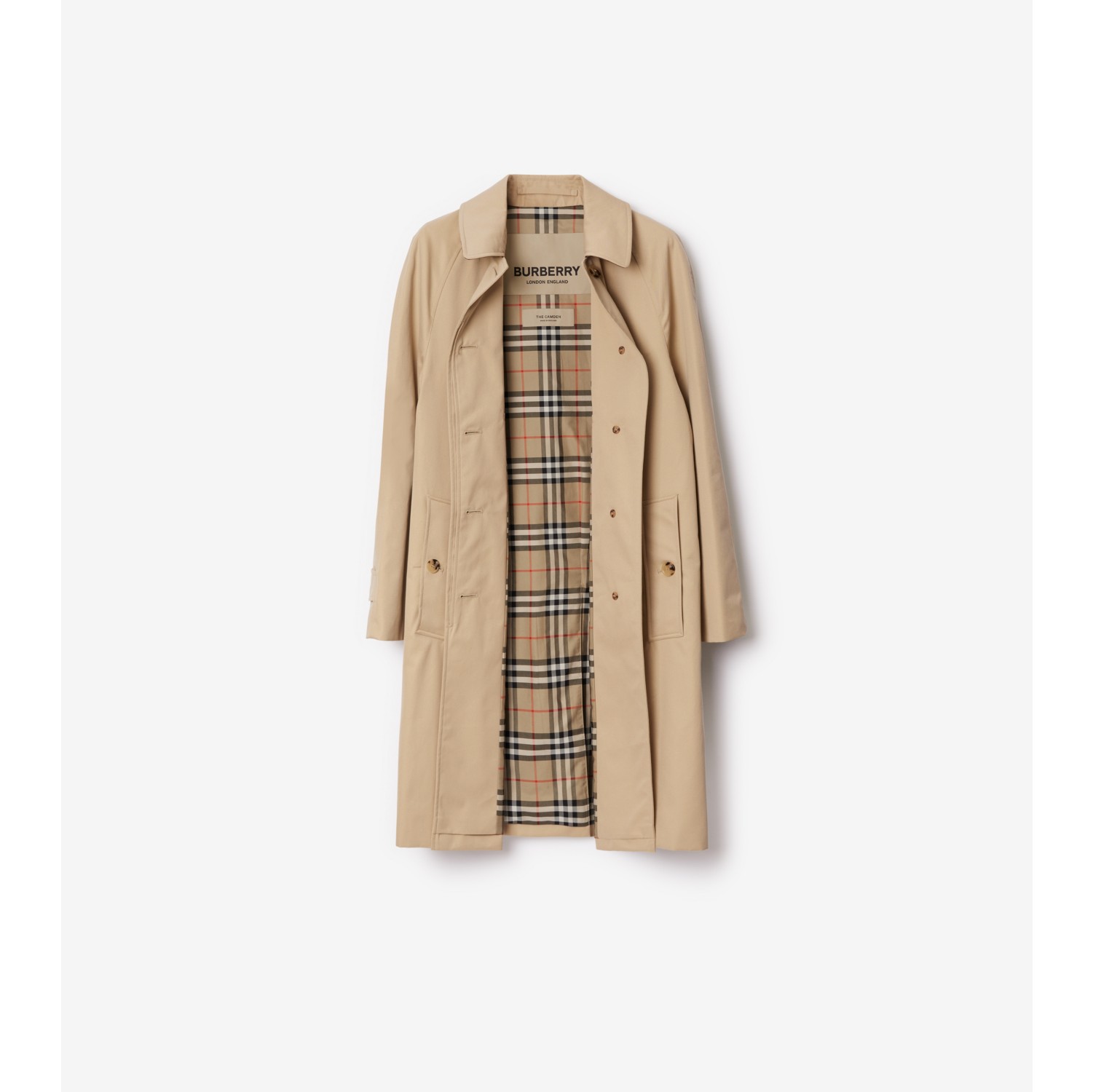 Mid length Camden Heritage Car Coat in Honey Women Burberry Official