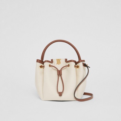 burberry monogram motif bucket bag