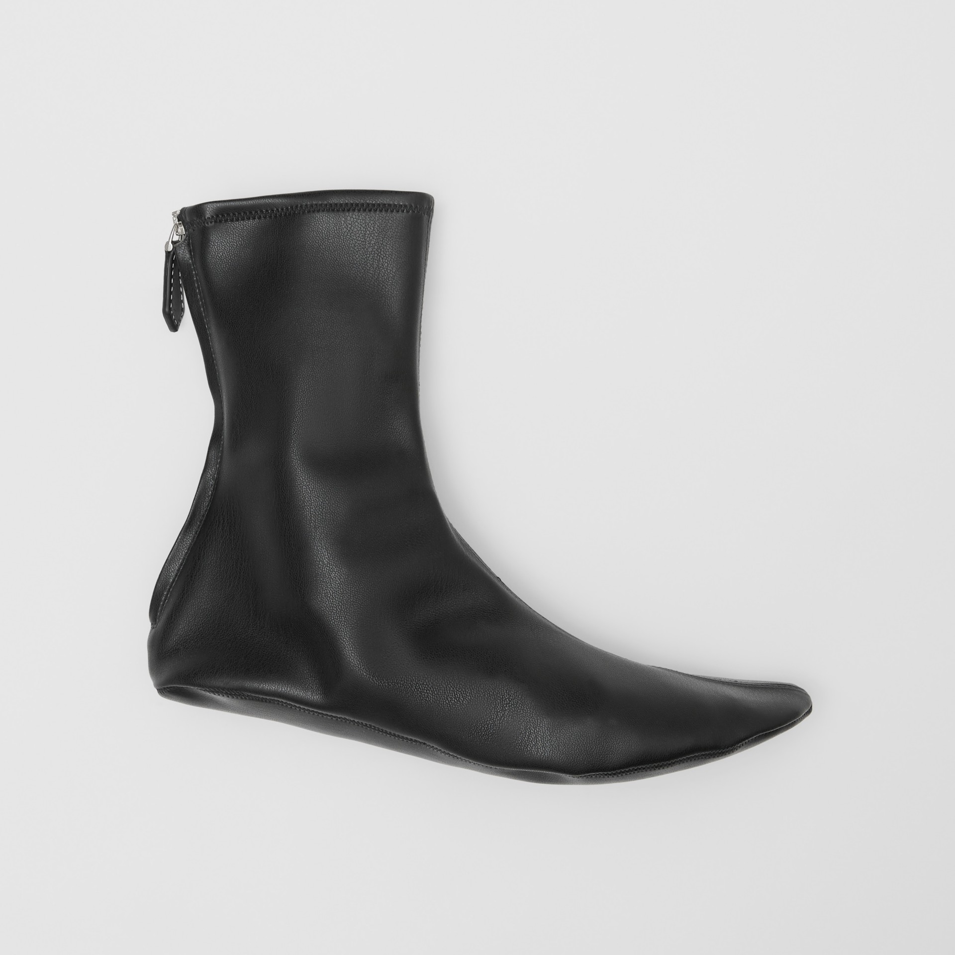 Faux Leather Ankle Socks in Black - Women | Burberry United States