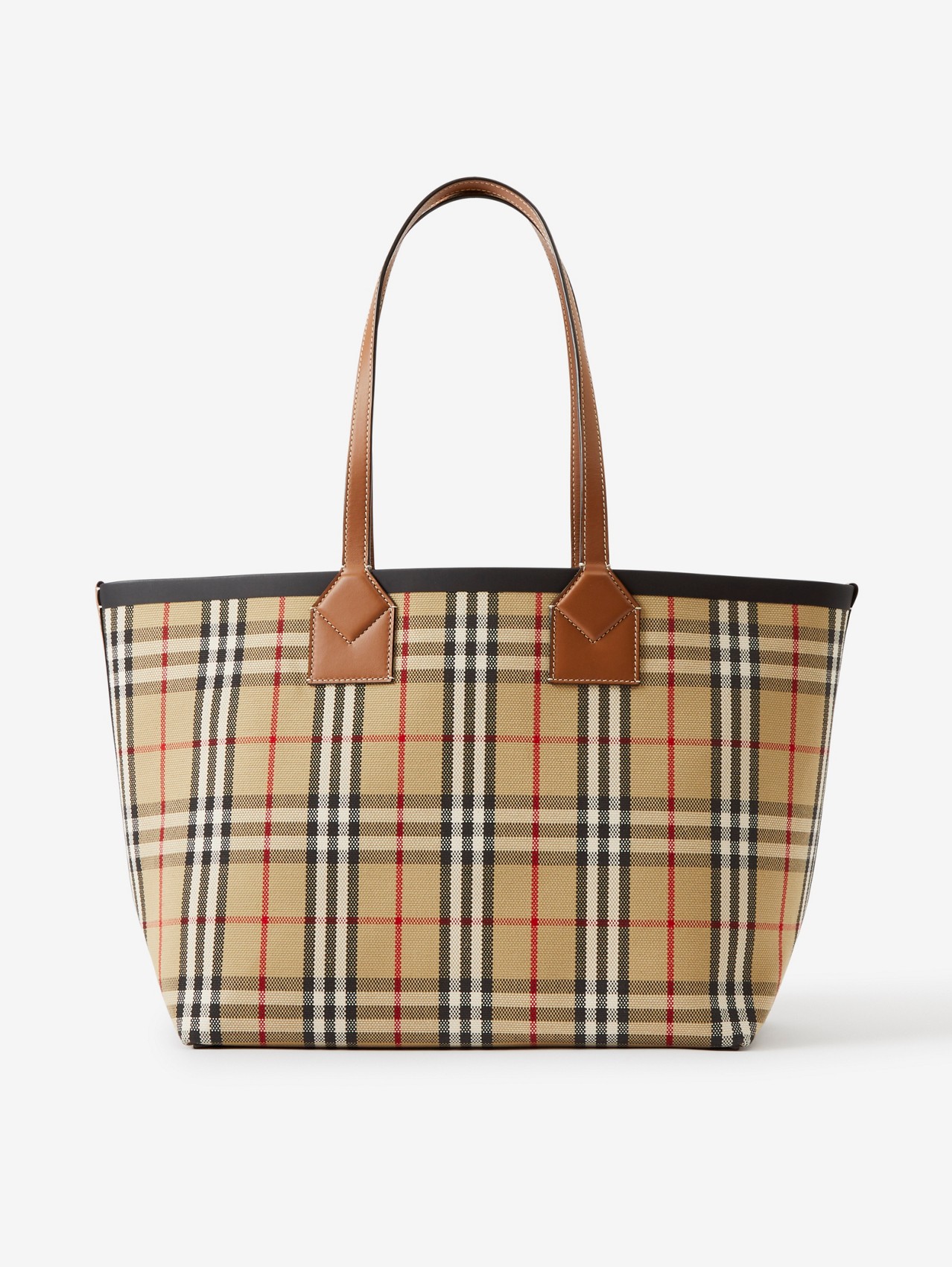 Carry Destiny have mistaken Medium London Tote Bag in Briar Brown/black | Burberry® Official