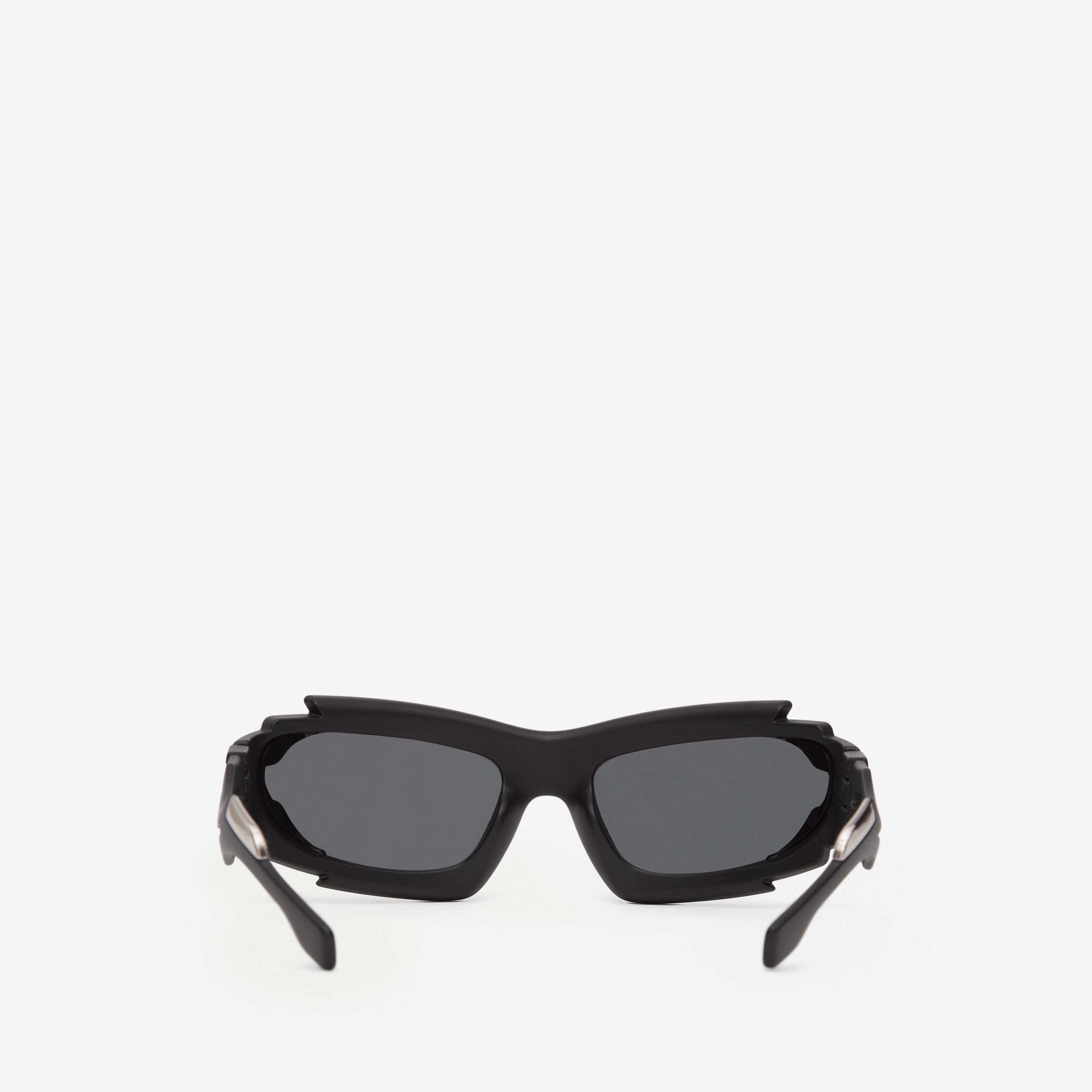 Geometric Frame Marlowe Sunglasses in Black/black | Burberry® Official - 3