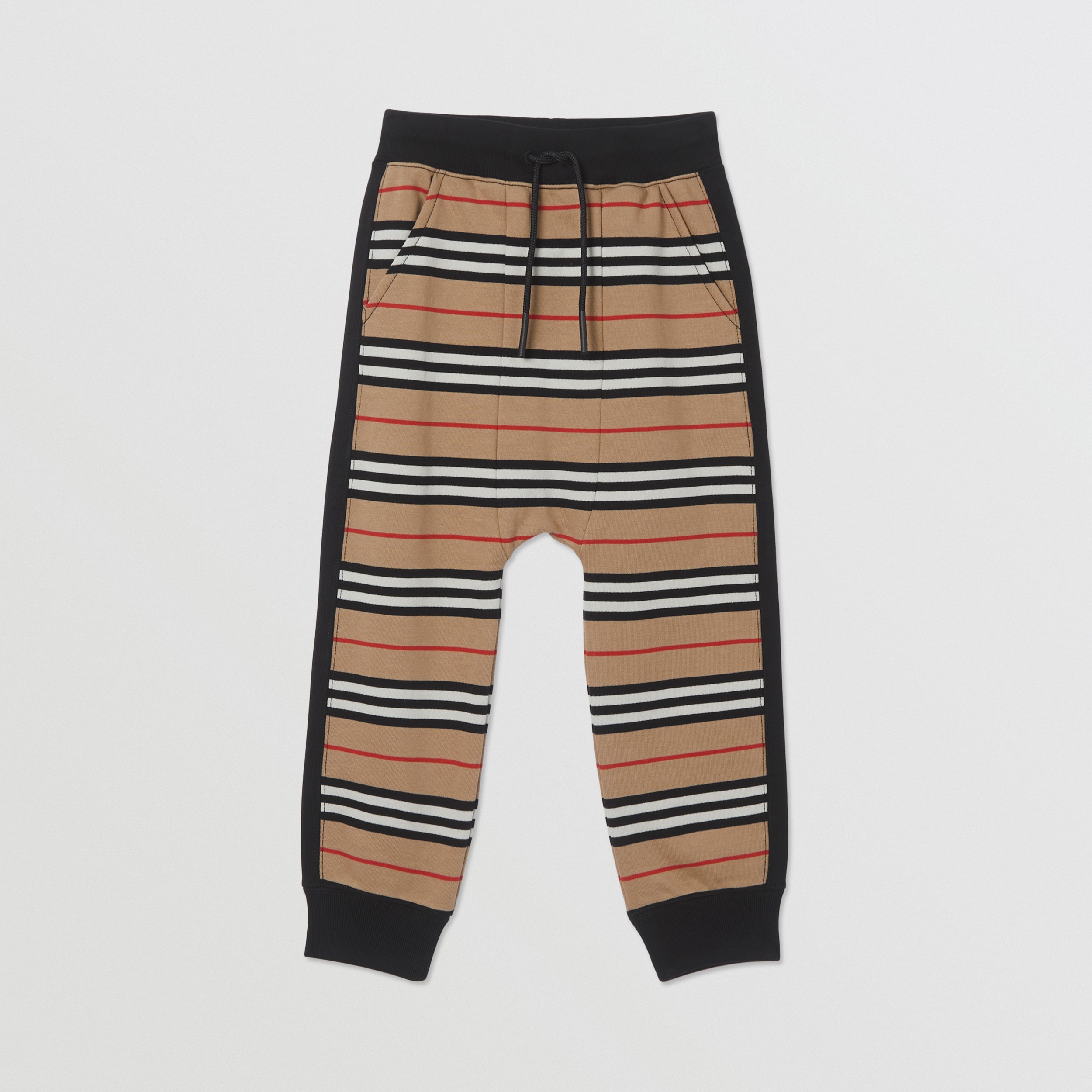 Icon Stripe Cotton Jogging Pants in Archive Beige | Burberry United States