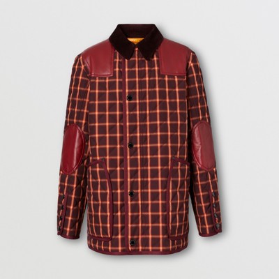 burgundy burberry