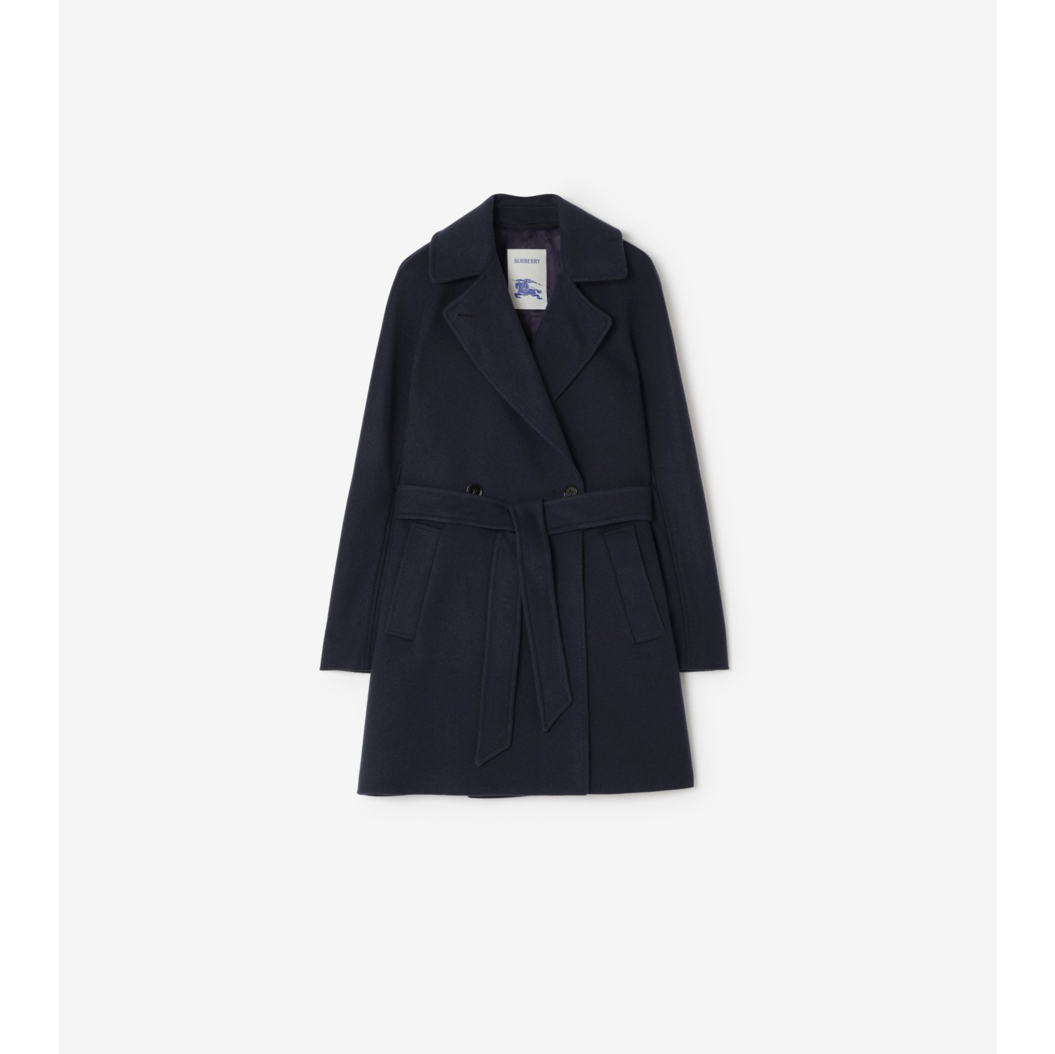 Short Belted Cashmere Coat